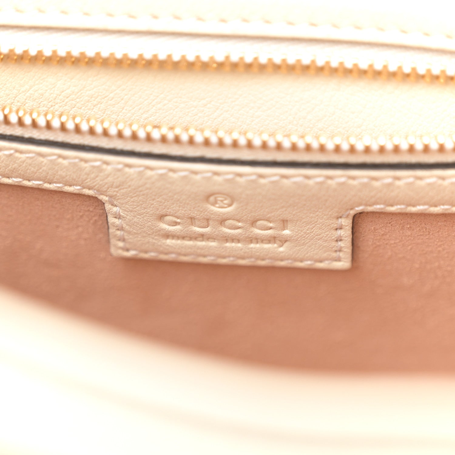 Gucci GG Supreme Monogram Moon Calfskin Medium Padlock Shoulder Bag Beige Ebony Mystic White 6 of 10