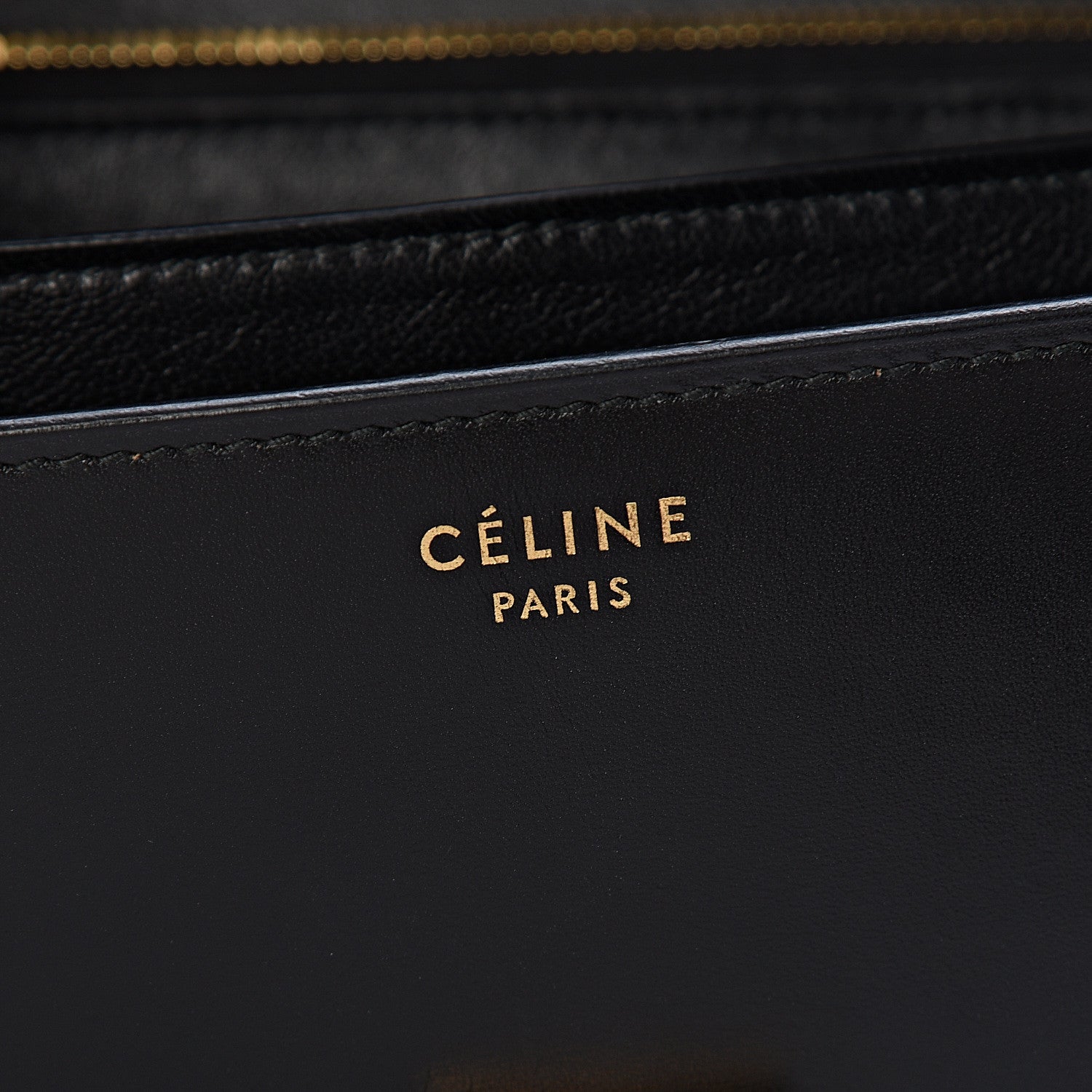 Celine Box Calfskin Medium Classic Box Flap Bag Black 6 of 10
