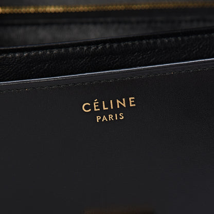Celine Box Calfskin Medium Classic Box Flap Bag Black 6 of 10