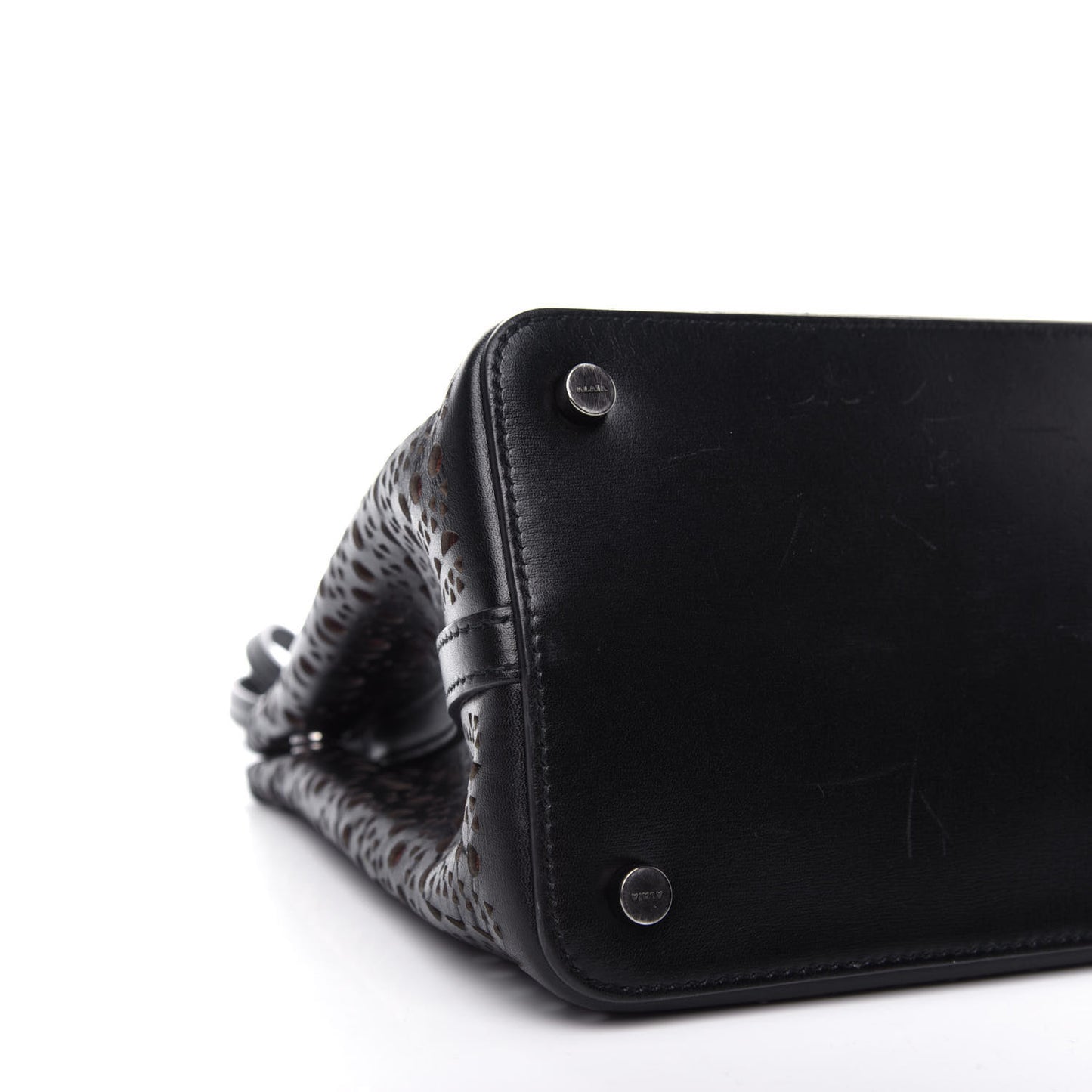 Calfskin Vienne Wave Mina 25 Bag Black