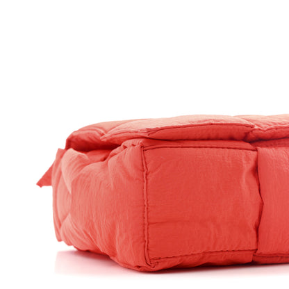 Bottega Veneta Nylon Intrecciato Padded Tech Cassette Bag Red 10 of 11