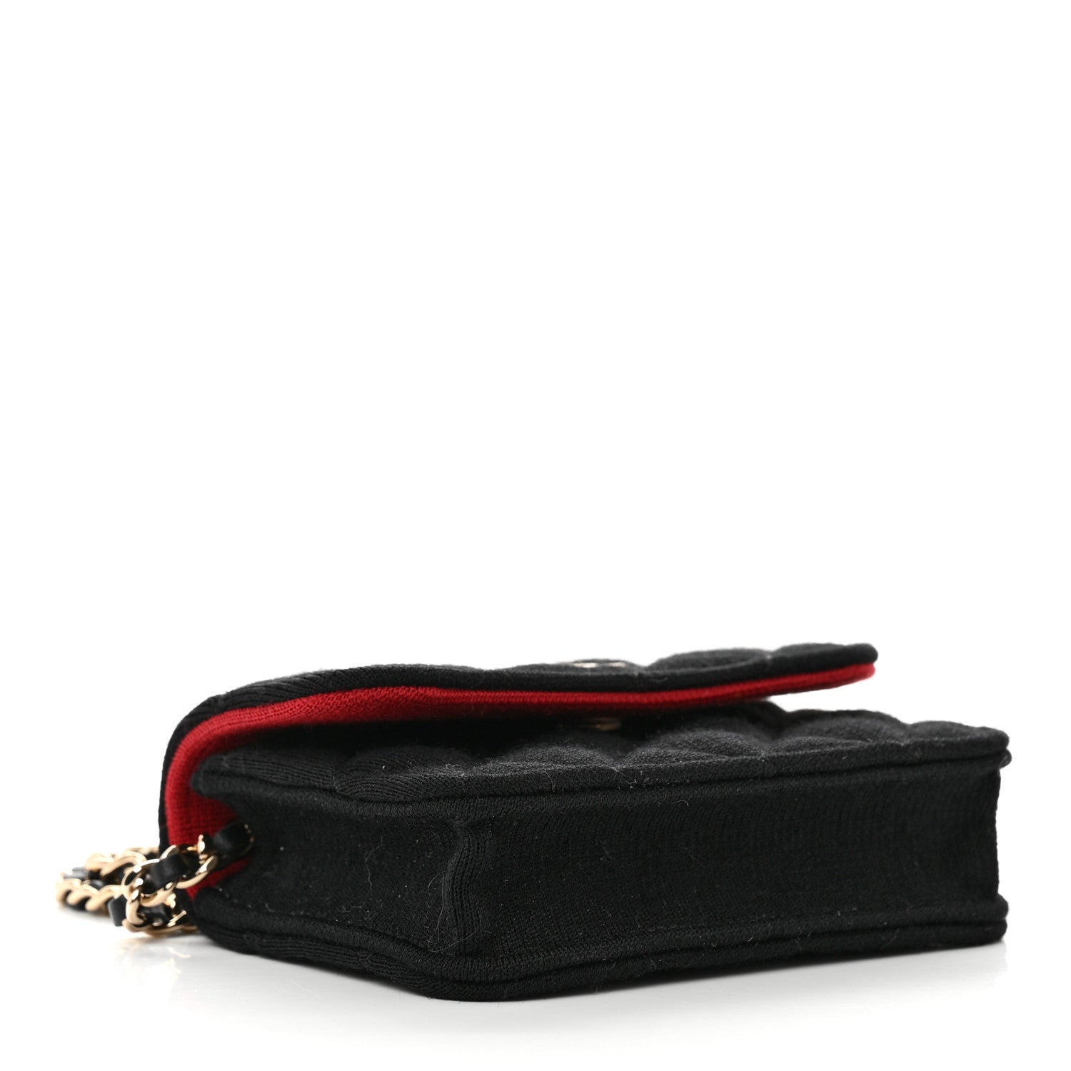 Chanel Jersey Quilted Micro Mini Flap Black 4 of 9