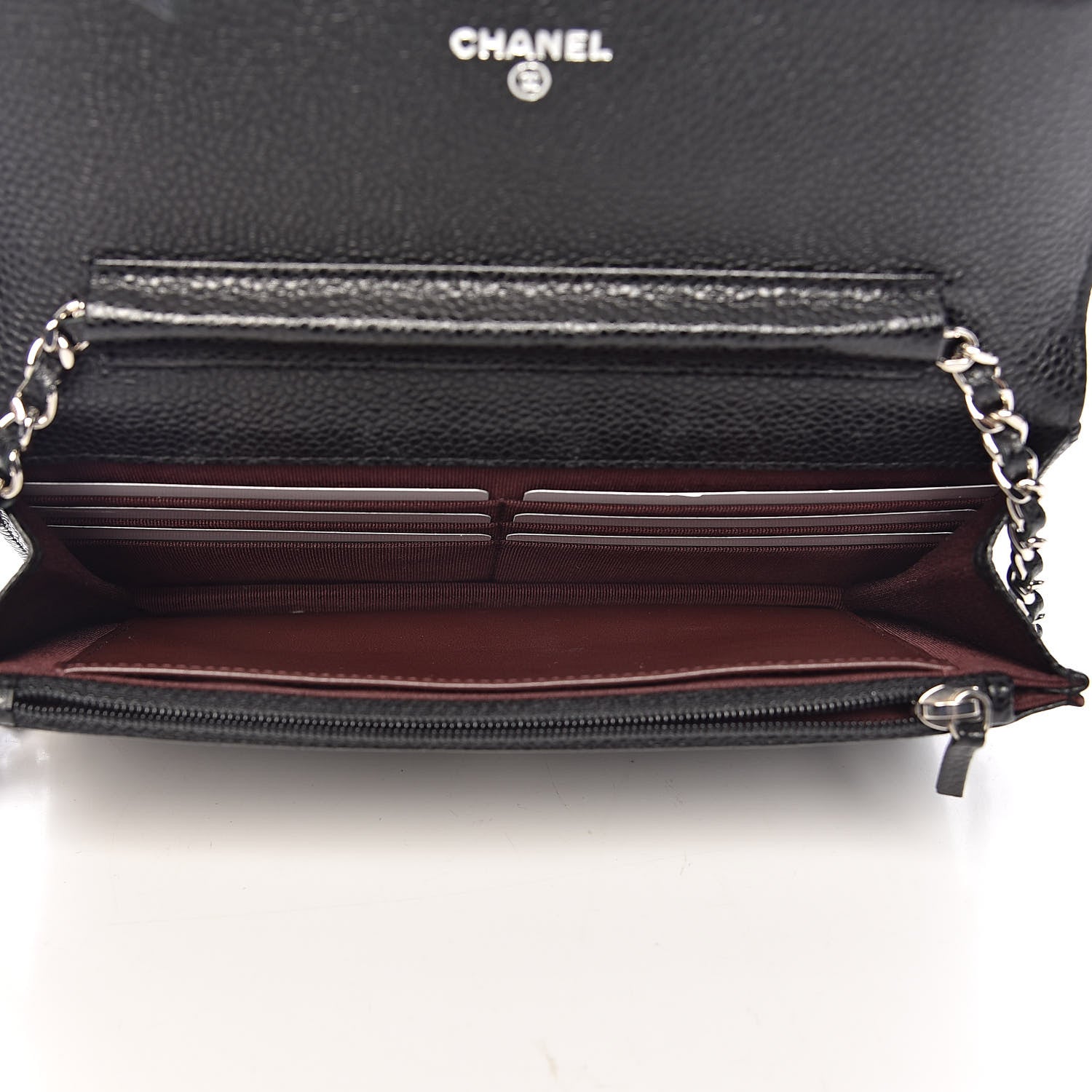 Chanel Caviar Quilted Wallet On Chain WOC Black 5 of 11