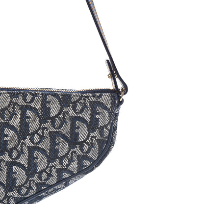 Christian Dior Monogram Mini Saddle Pochette Navy 8 of 10