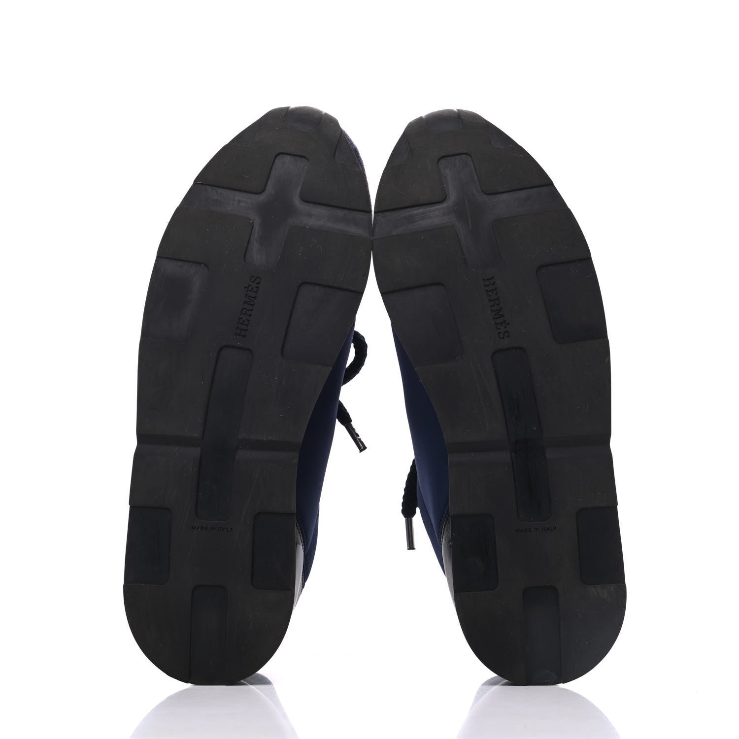 Hermes Technical Canvas Miles Sneakers 38 Marine Black 5 of 23
