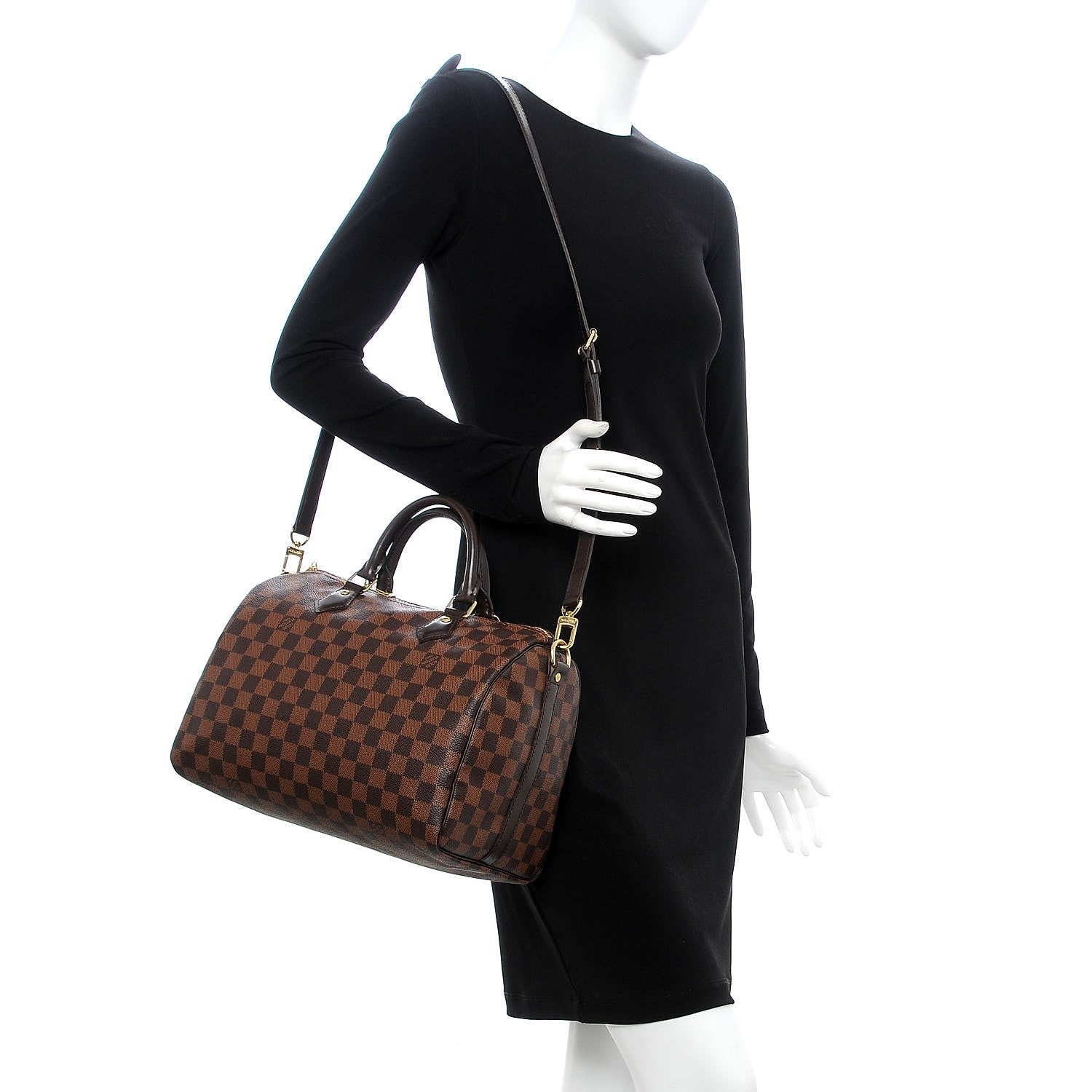 Louis Vuitton Damier Ebene Speedy Bandouliere 30 2 of 8
