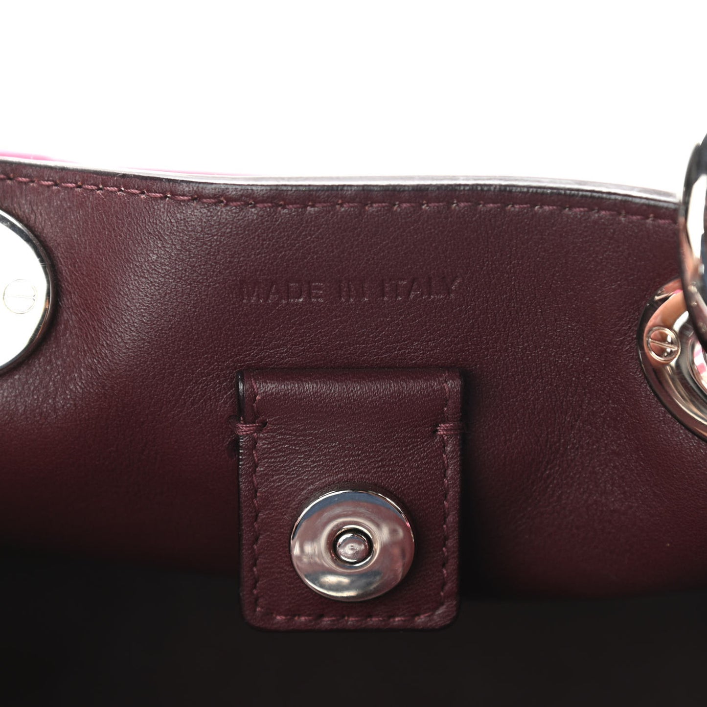 Smooth Calfskin Mini Diorissimo Tote Pink