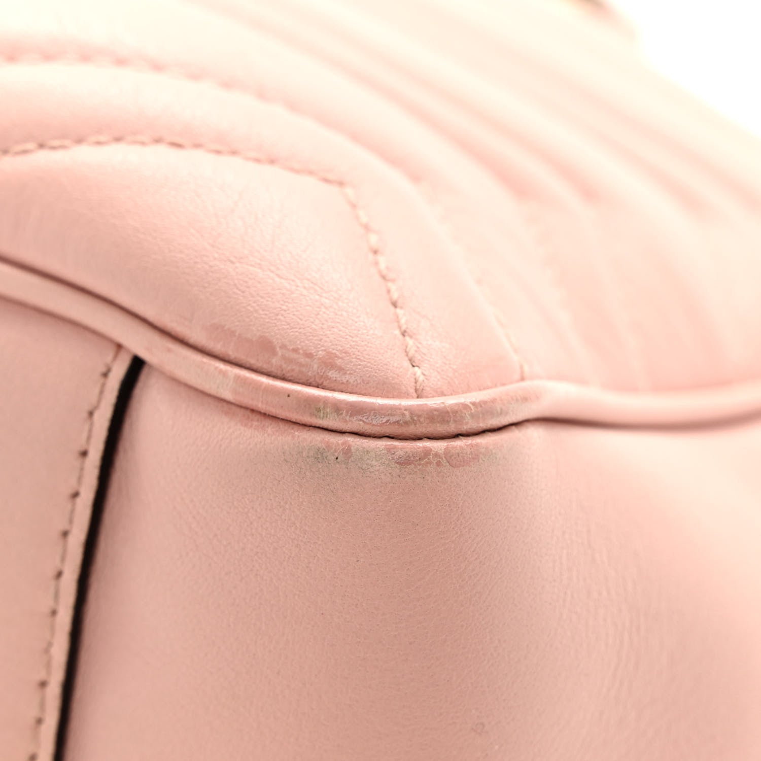 Gucci Calfskin Matelasse Medium GG Marmont Open Top Shoulder Bag Perfect Pink 13 of 16