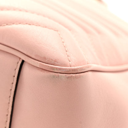 Gucci Calfskin Matelasse Medium GG Marmont Open Top Shoulder Bag Perfect Pink 13 of 16
