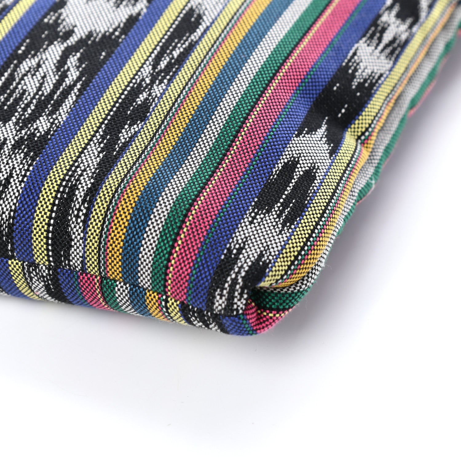 Saint Laurent Canvas Ikat Antibe Flat Shopping Tote Multicolor 9 of 9