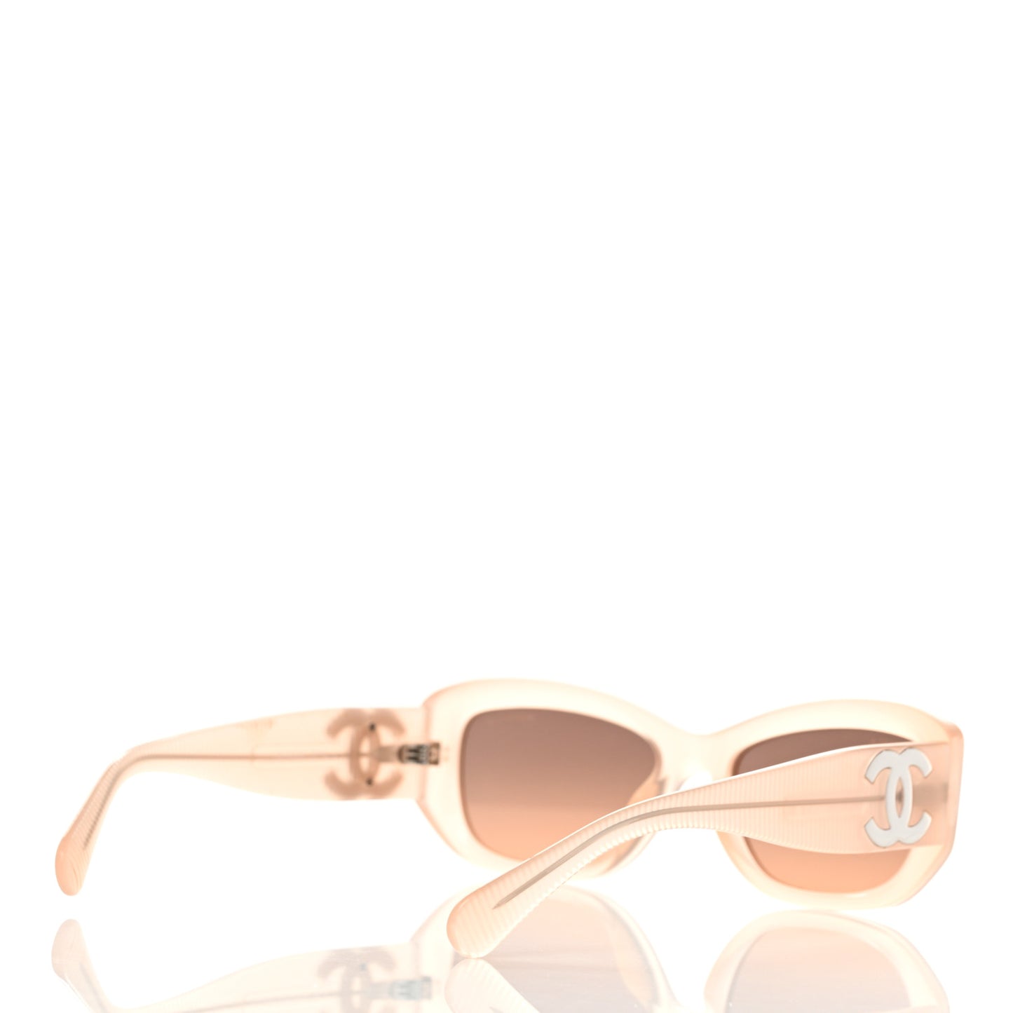 Acetate Rectangle CC Sunglasses 5493-A Light Orange
