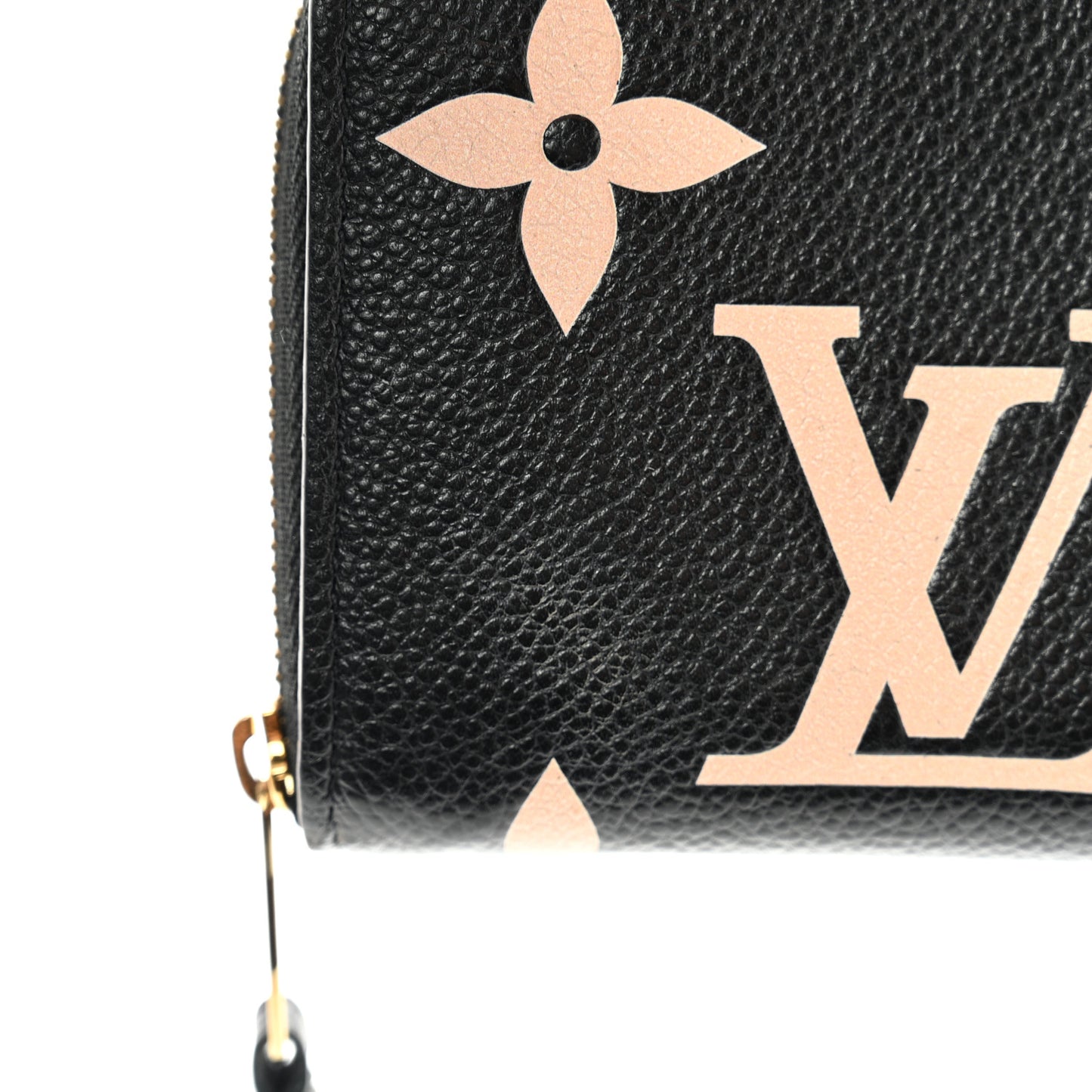 Empreinte Monogram Giant Zippy Coin Purse Black Beige