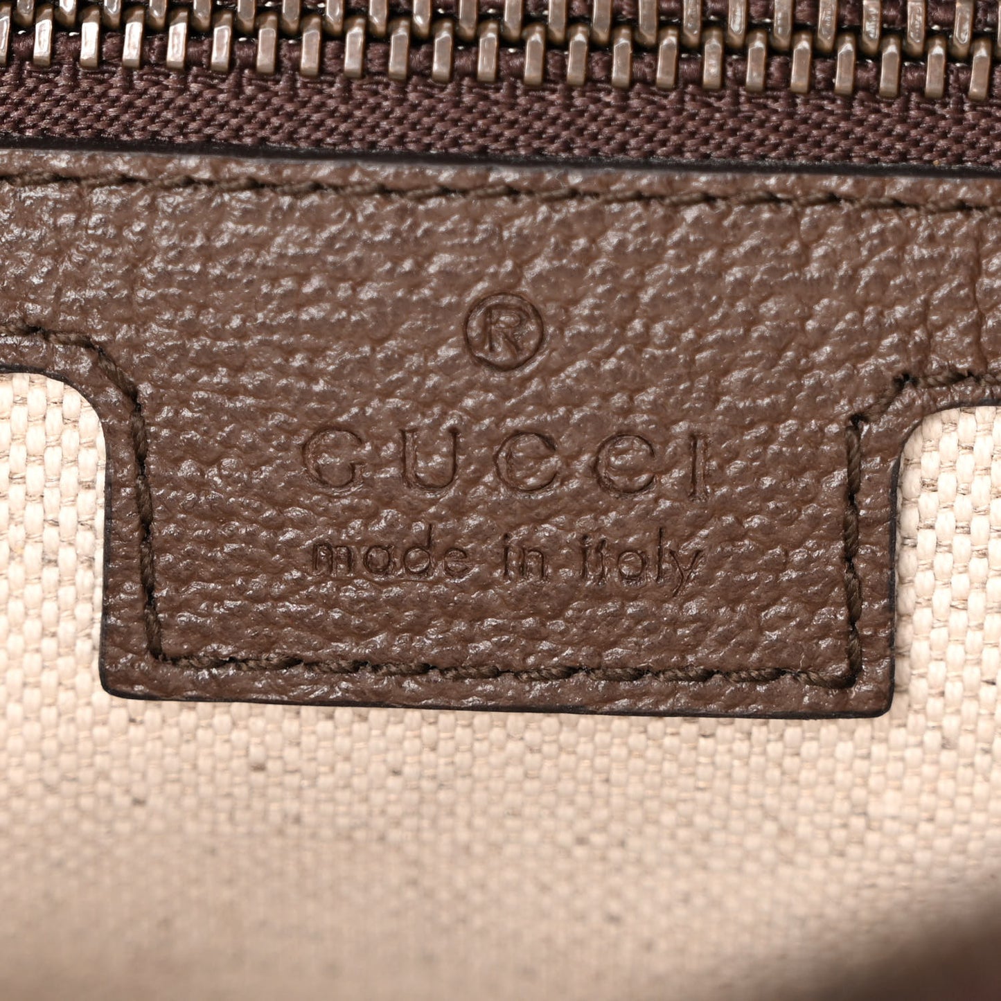 GG Supreme Monogram Textured Dollar Calfskin Web Ophidia Wristlet Shoulder Bag Beige Ebony New Acero