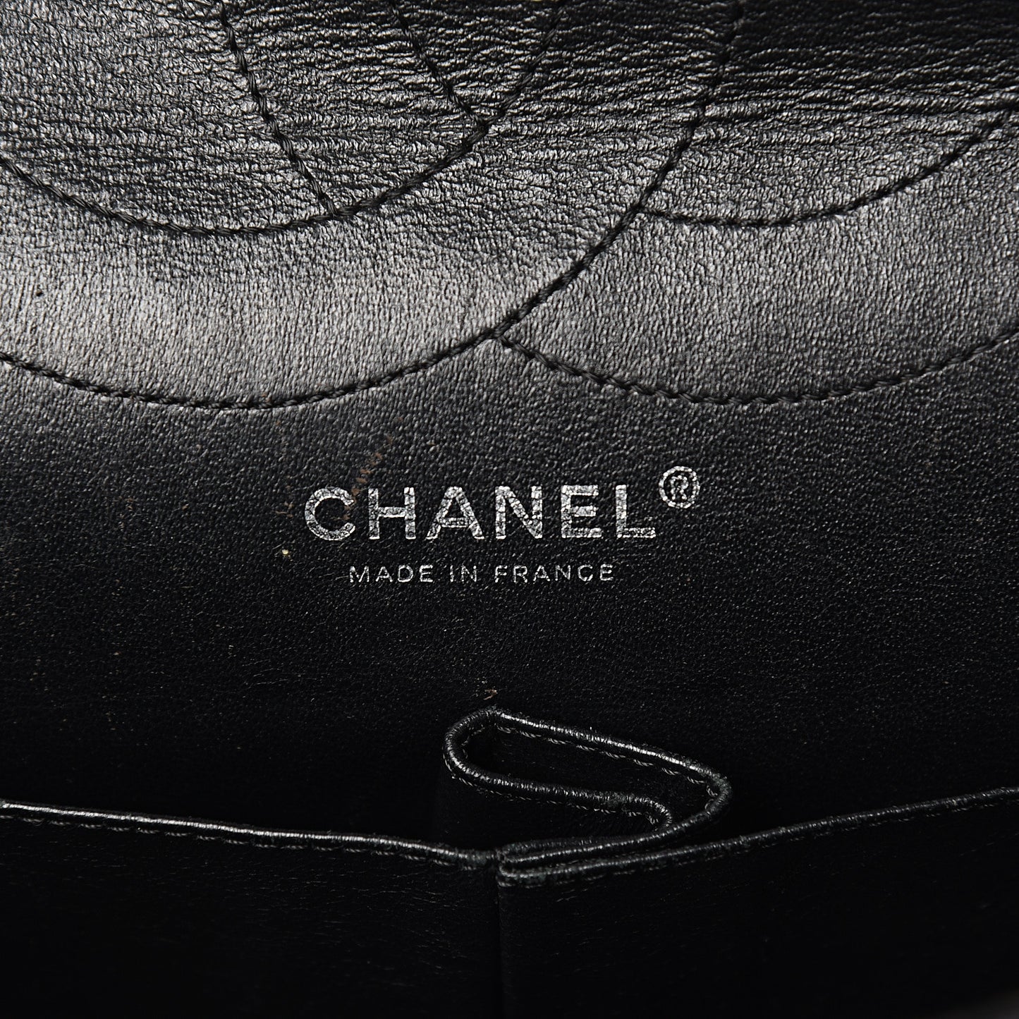 Glazed Aged Calfskin Quilted 2.55 Reissue 227 Flap Black