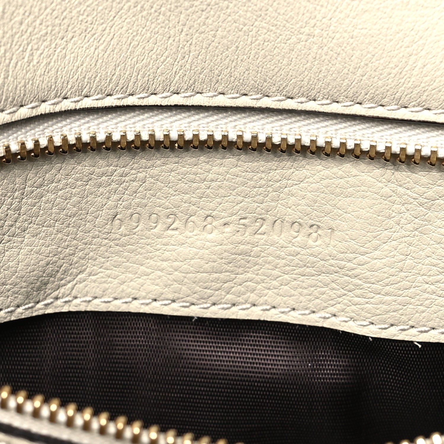 Gucci Roxy Calfskin Blondie Chain Shoulder Flap Bag Mystic White 6 of 8