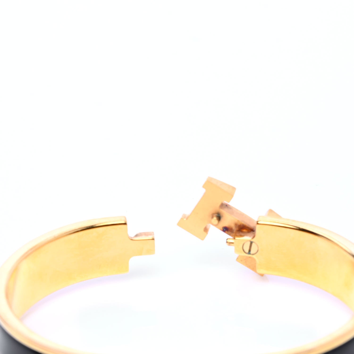 Hermes Enamel Narrow Clic Clac H Bracelet PM Black 5 of 6