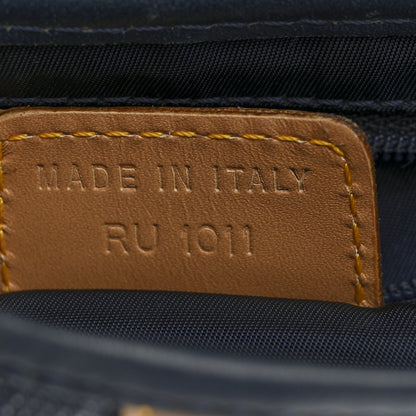 Christian Dior Denim Calfskin Saddle Bag Blue 7 of 10