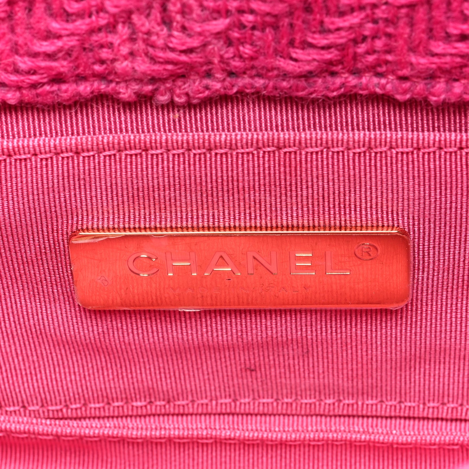 Chanel Tweed Quilted Chanel 19 Waist Bag Pink 6 of 10