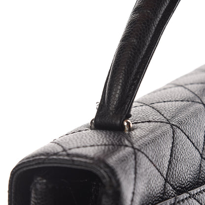 Chanel Caviar Quilted Jumbo Kelly Flap Black 17 of 18