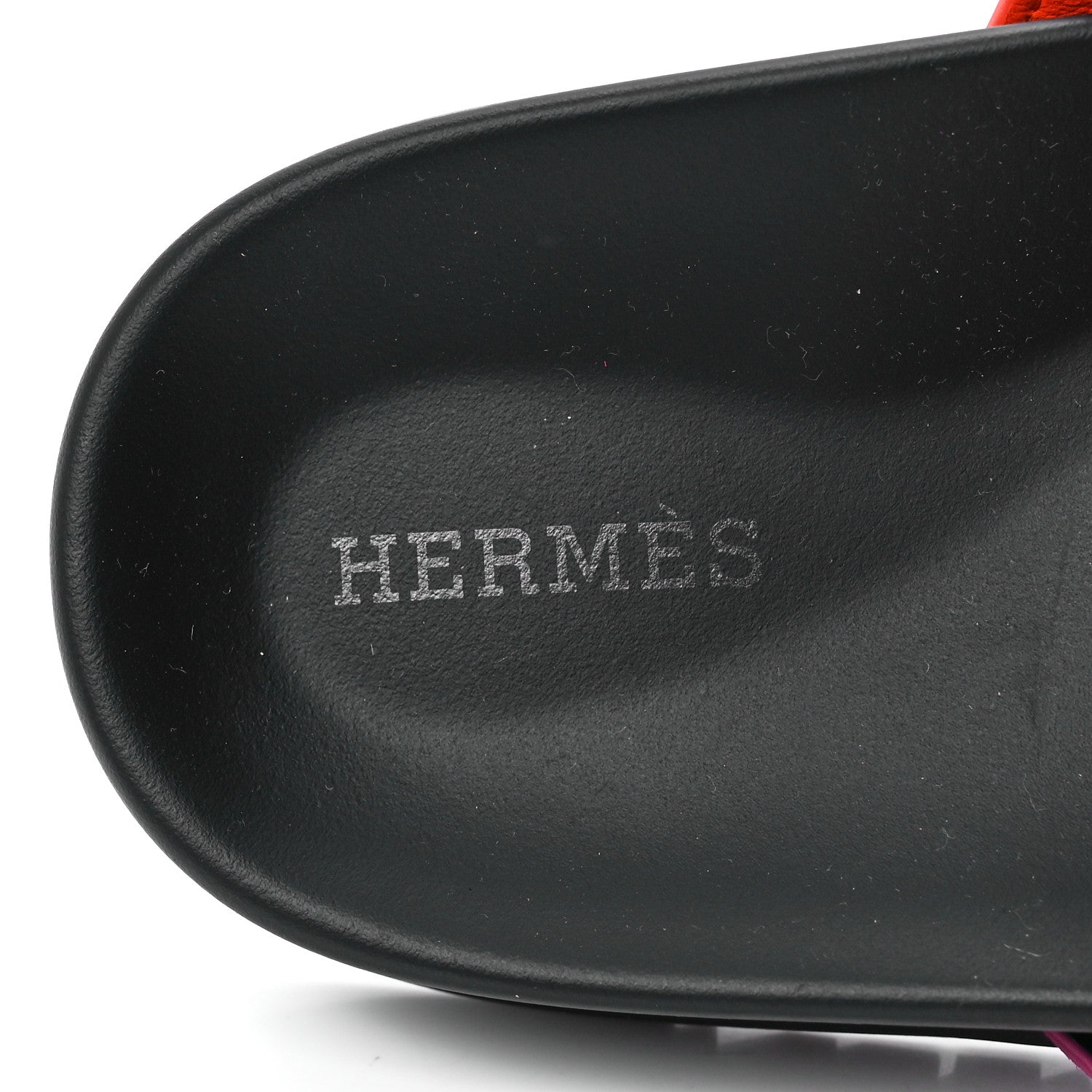 Hermes Suede Goatskin Womens Chypre Sandals 38 Rose Chapas Orange Synthetique 7 of 8