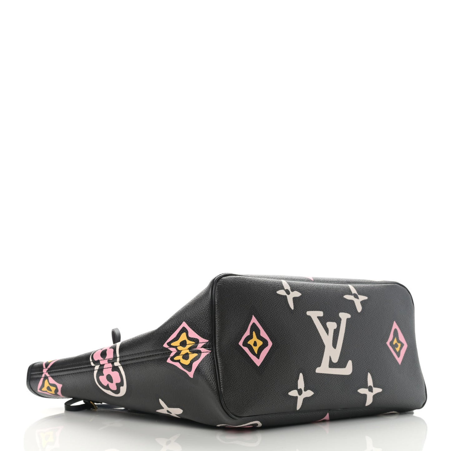 Monogram Giant Wild At Heart Neverfull MM Black