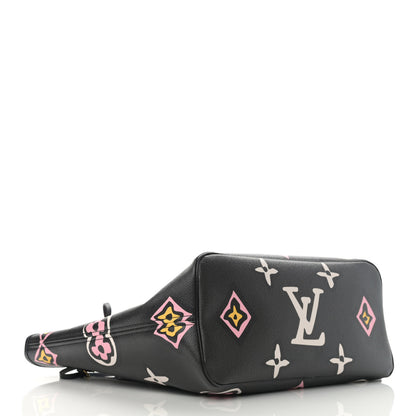 Louis Vuitton Monogram Giant Wild At Heart Neverfull MM Black 6 of 11