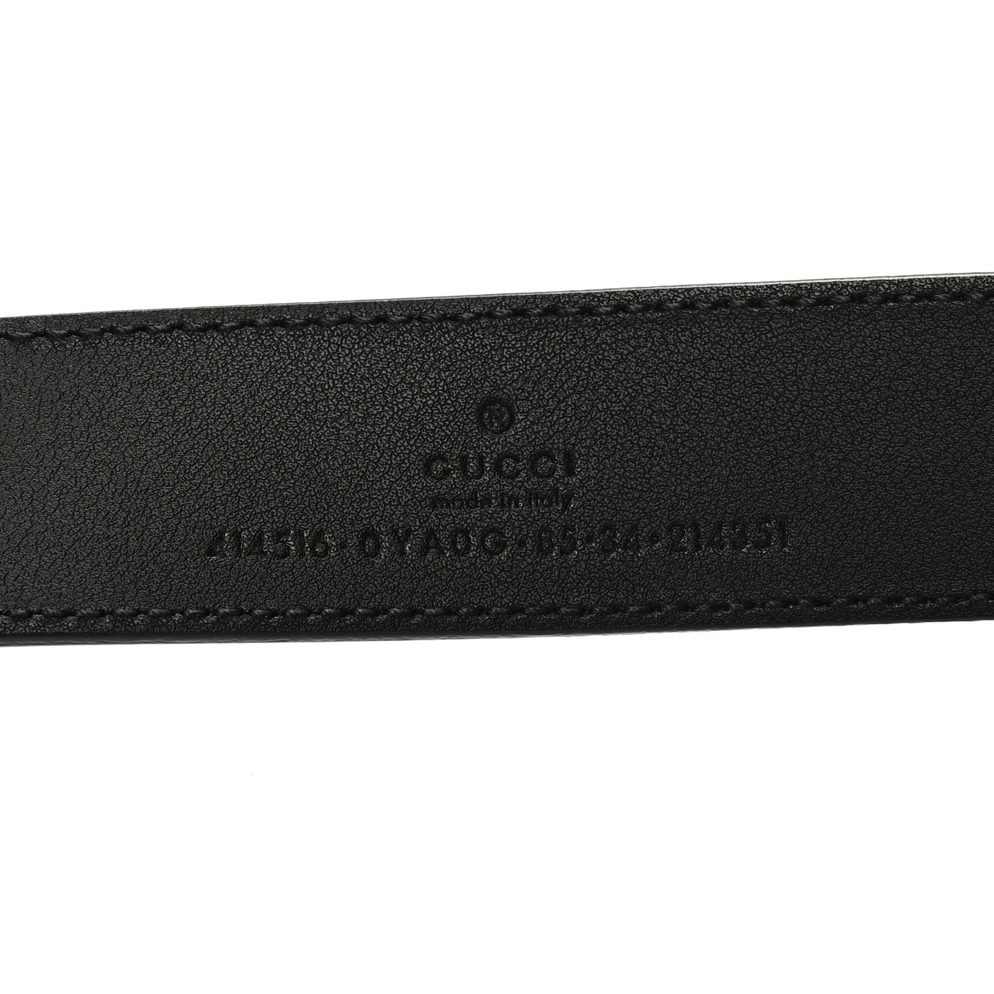 Plutone Calfskin Double G 30mm Belt 85 34 Black
