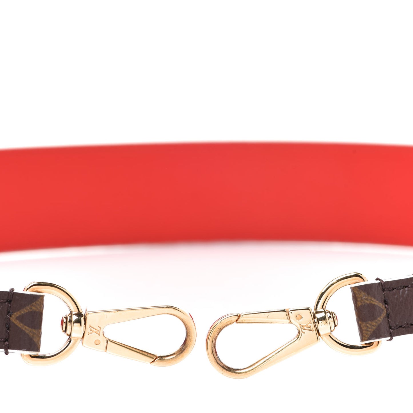 Monogram Bandouliere Shoulder Strap Red