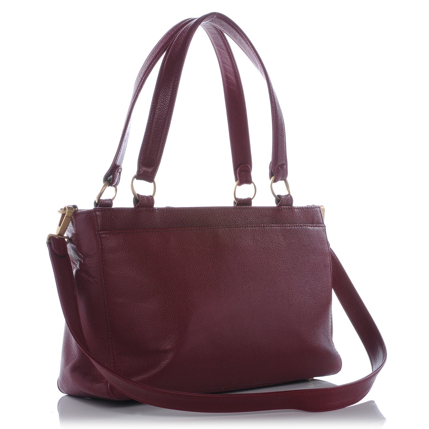 Caviar CC Shoulder Bag Bordeaux