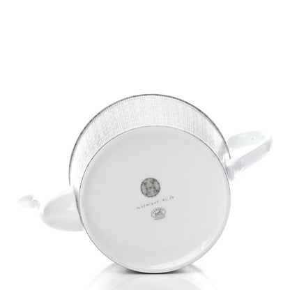 Hermes Porcelain 24 Mosaique Teapot Cup Set Platinum 4 of 11