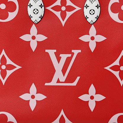 Louis Vuitton Monogram Giant Onthego GM Rouge Rose 9 of 9