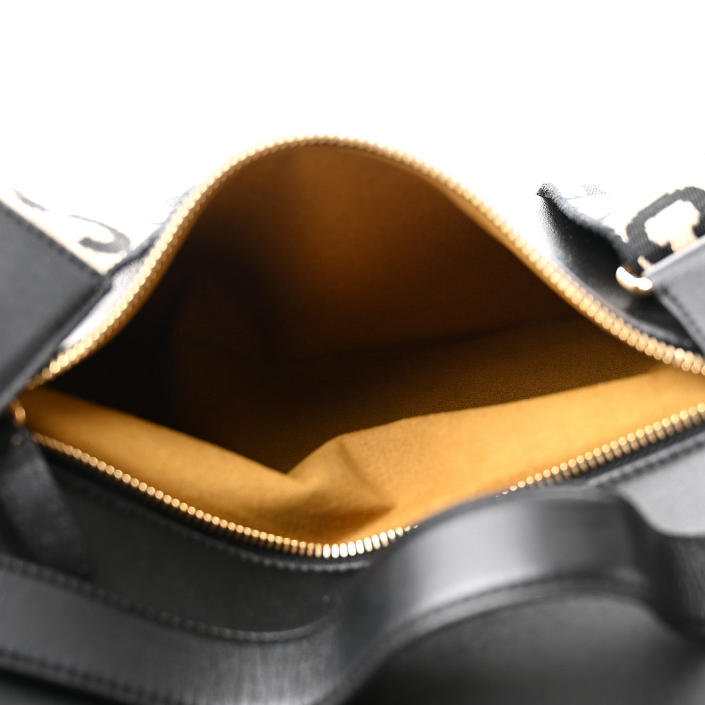 Eco Alter Nappa Perforated Logo Shoulder Bag Black