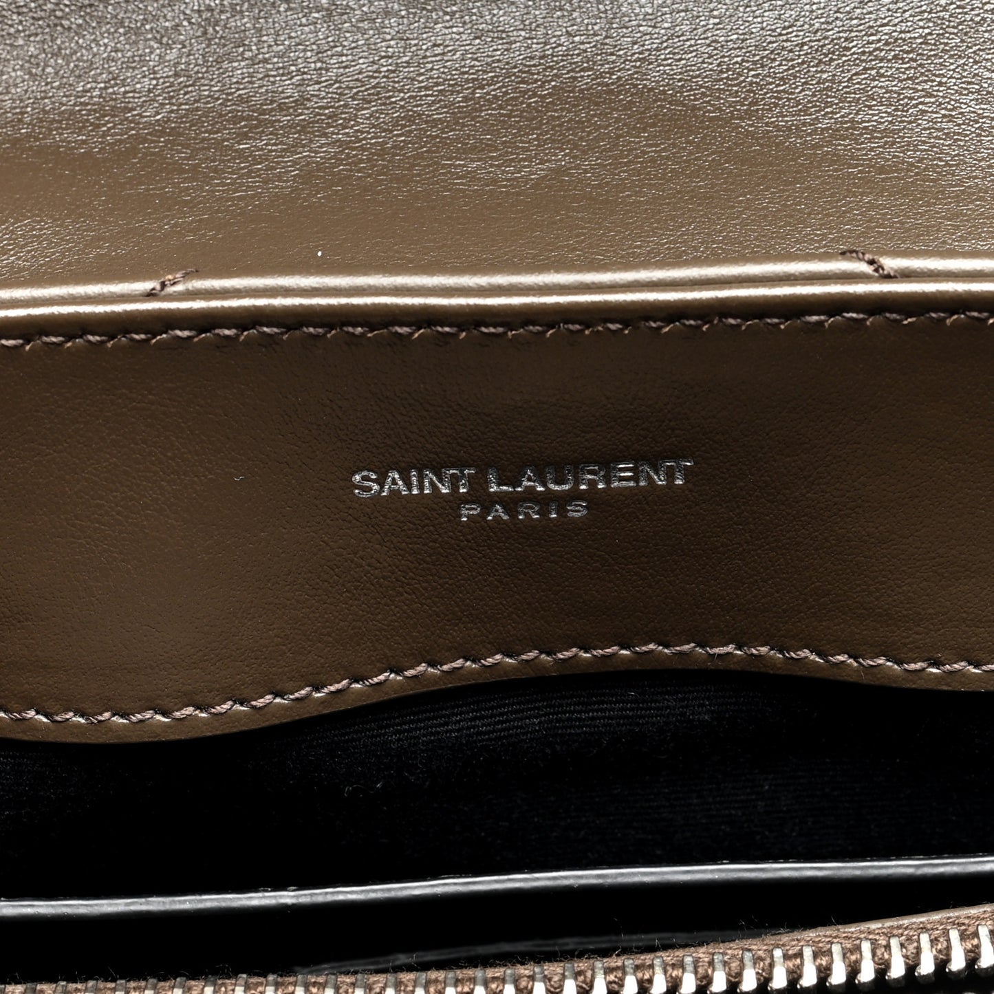 Calfskin Y Quilted Monogram Small Loulou Chain Satchel Taupe