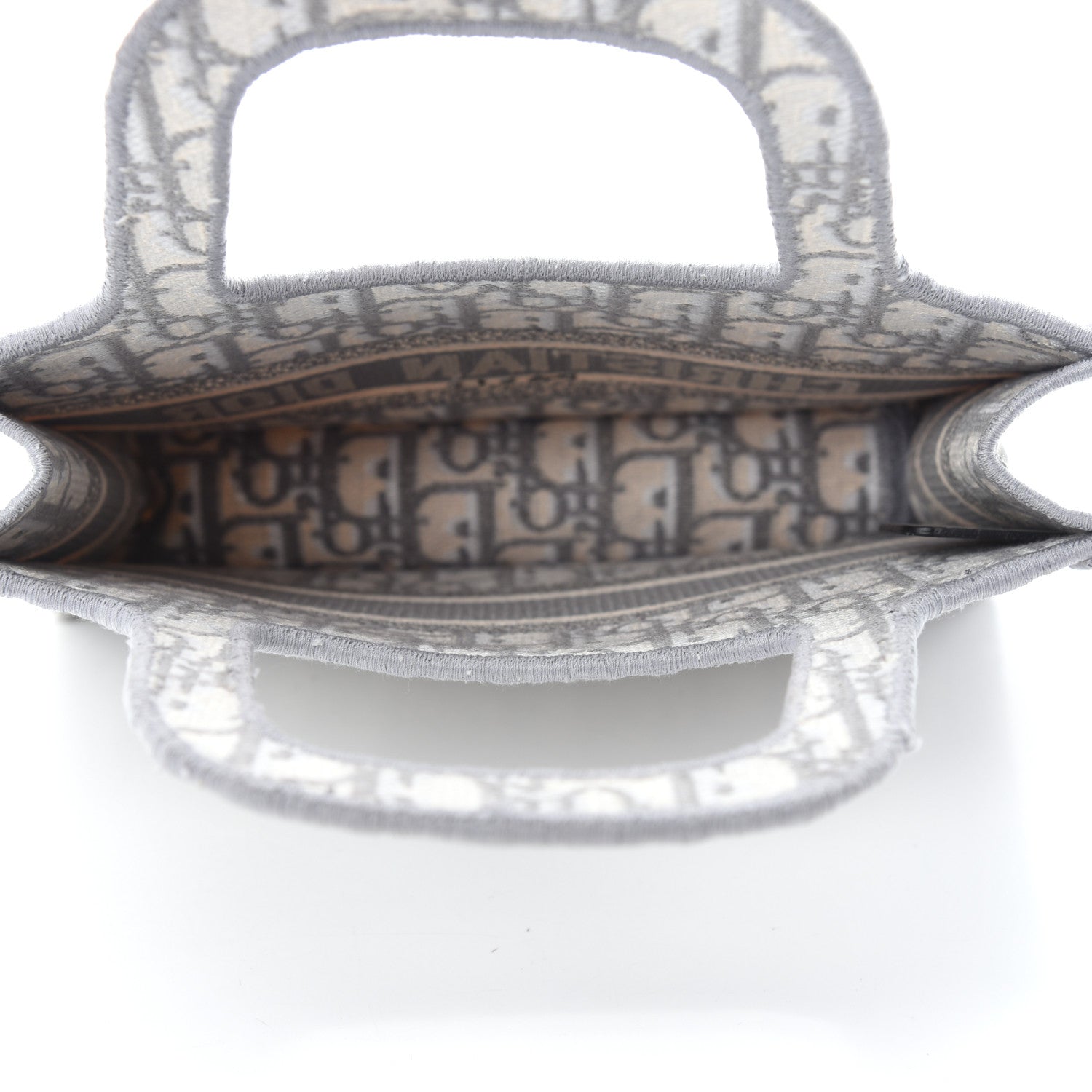 Christian Dior Oblique Mini Book Tote Grey Multicolor 5 of 10