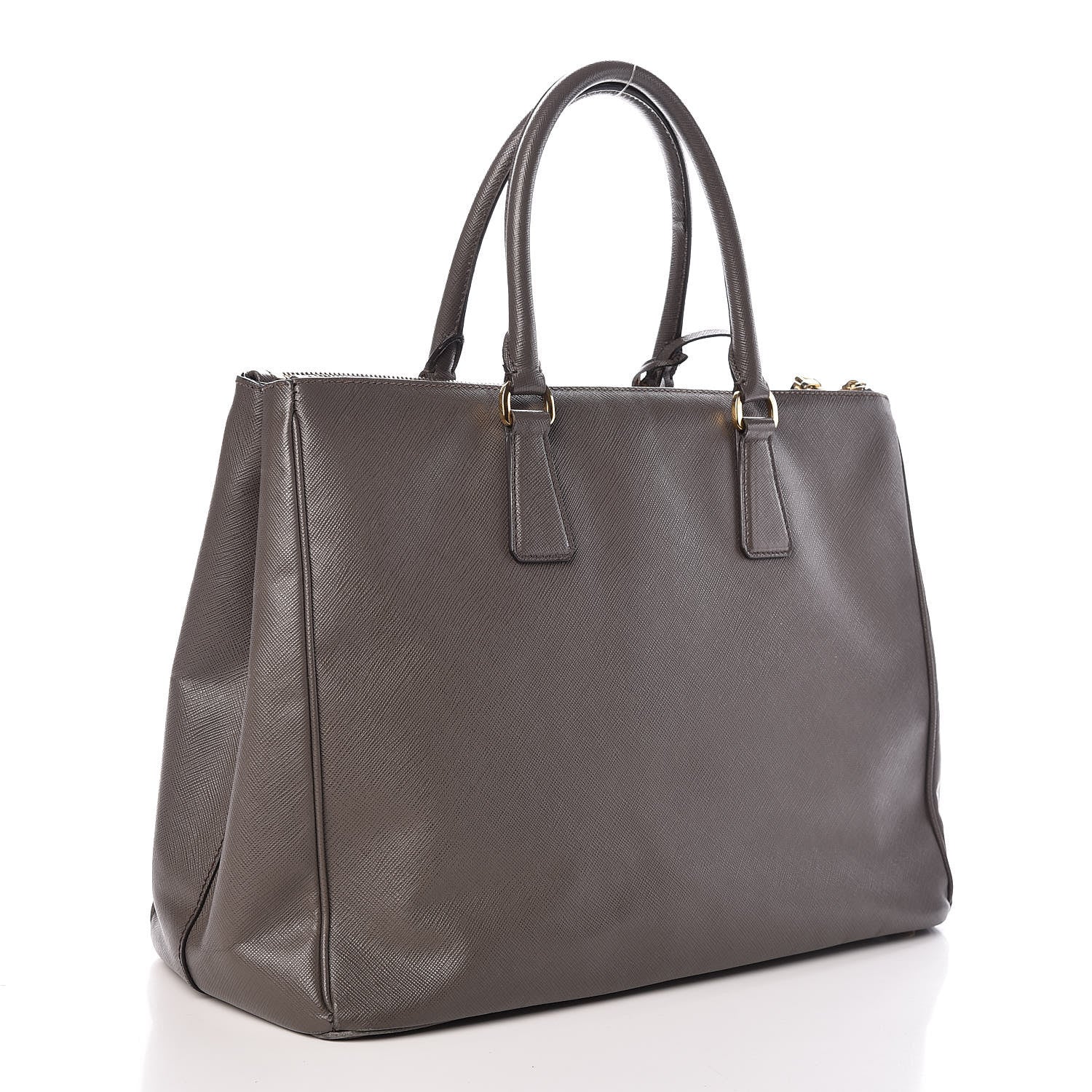 Prada Saffiano Medium Galleria Double Zip Tote Grafite 3 of 16