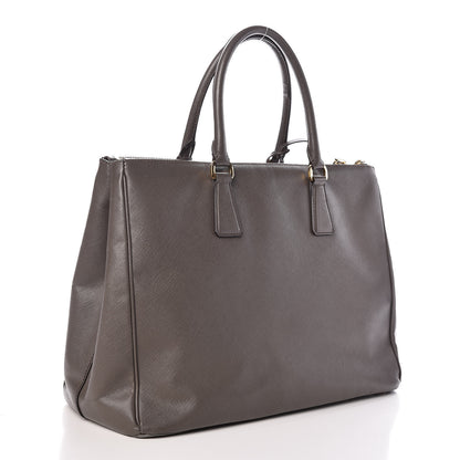 Prada Saffiano Medium Galleria Double Zip Tote Grafite 3 of 16