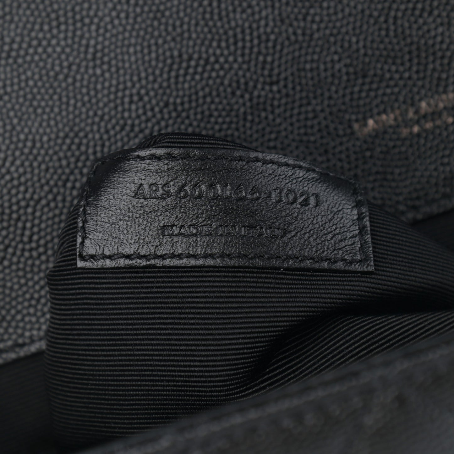 Grain De Poudre Textured Mixed Matelasse Large Triquilt Monogram Monochrome Satchel Black