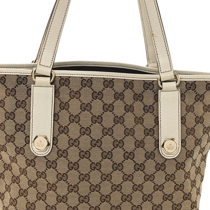 Gucci Monogram Charmy Tote Off White 8 of 10