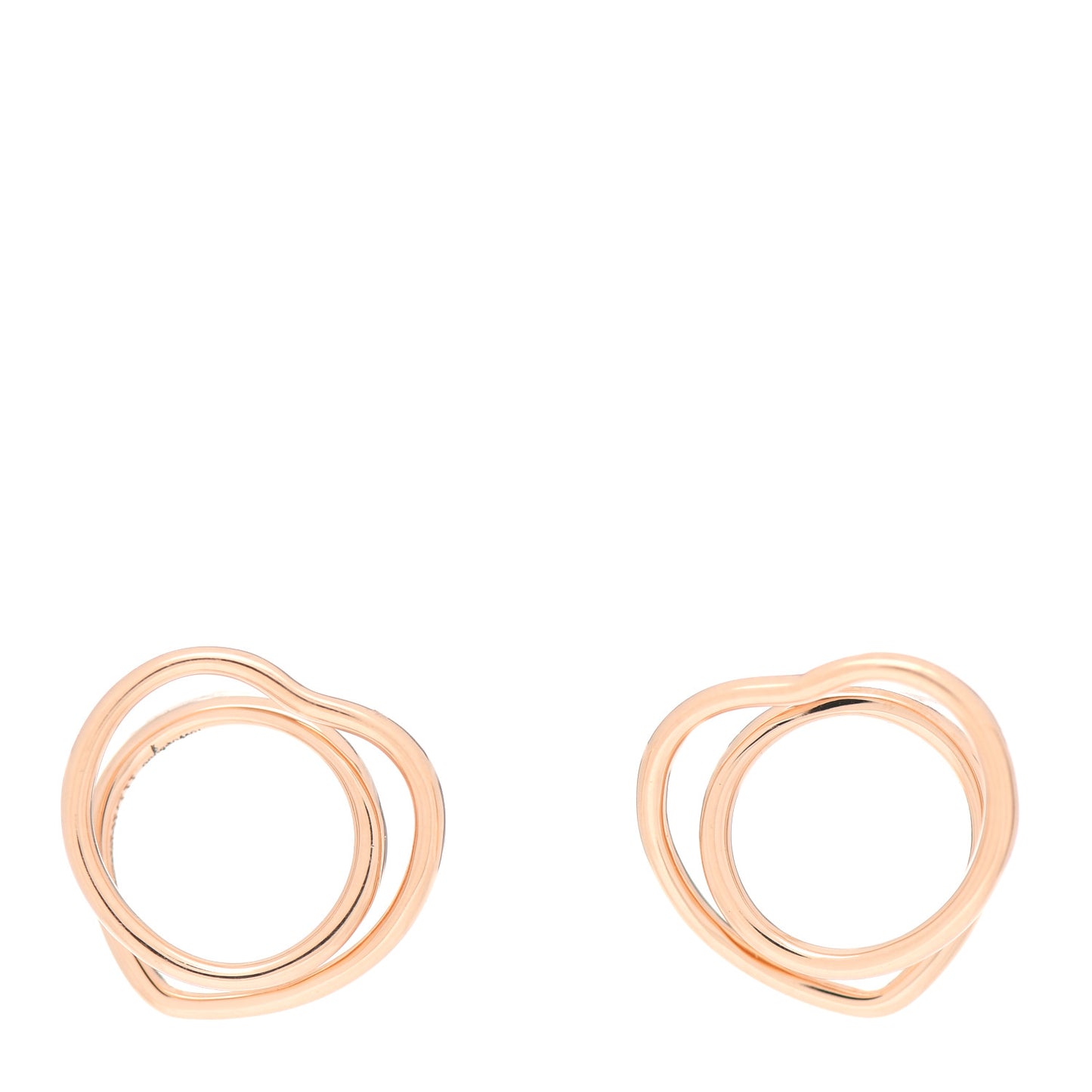18K Rose Gold TPM Vertige Coeur Earrings