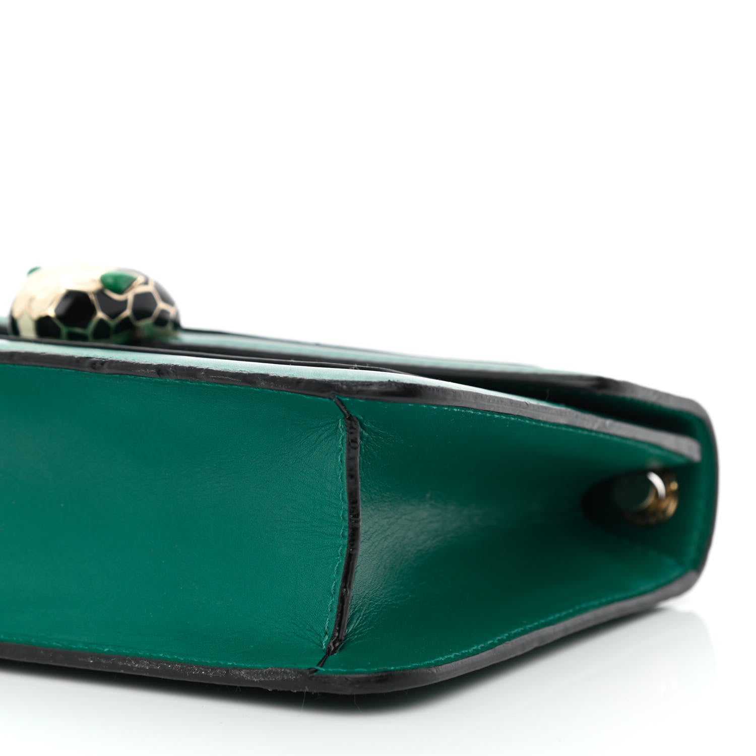Bulgari Calfskin Serpenti Forever Crossbody Bag Emerald Green 9 of 11