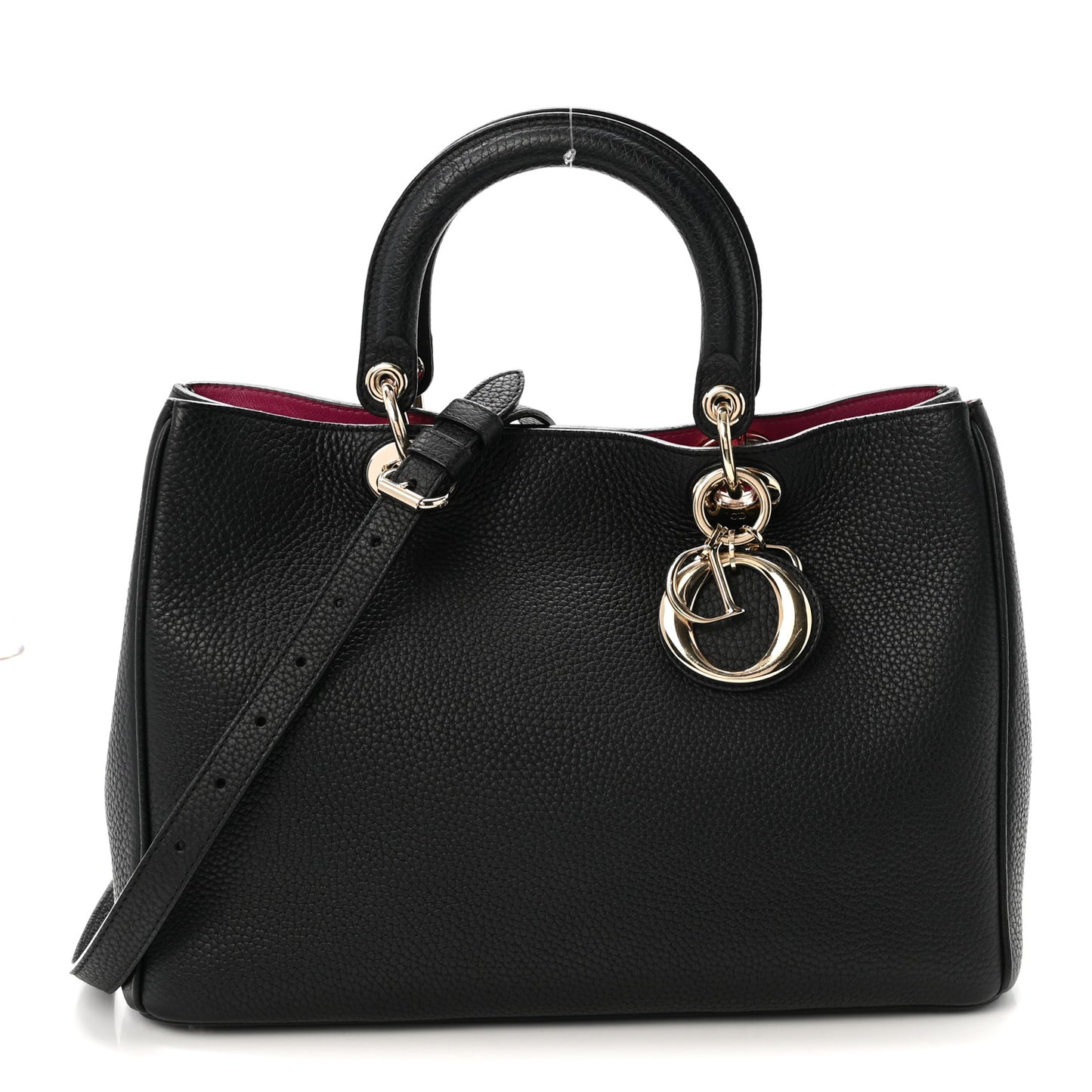 Bullcalf Medium Diorissimo Tote Black Rose Indien