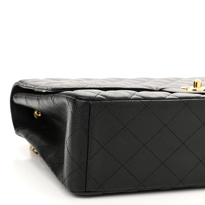 Chanel Caviar Quilted Maxi Single Flap Black 9 of 10