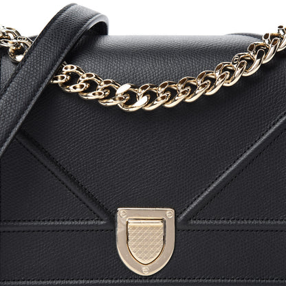 Christian Dior Grained Calfskin Small Diorama Flap Bag Black 12 of 12