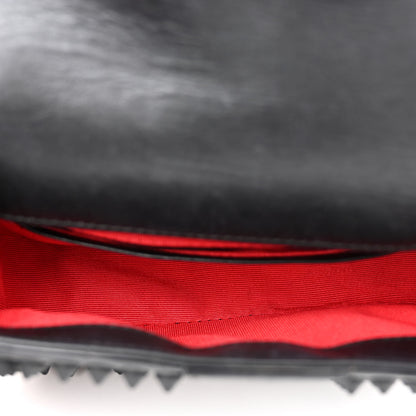 Christian Louboutin Calfskin Spikes Sweety Charity Crossbody Bag Black 5 of 9
