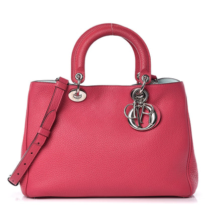 Christian Dior Calfskin Medium Diorissimo Bag Toxic Purple 3 of 10