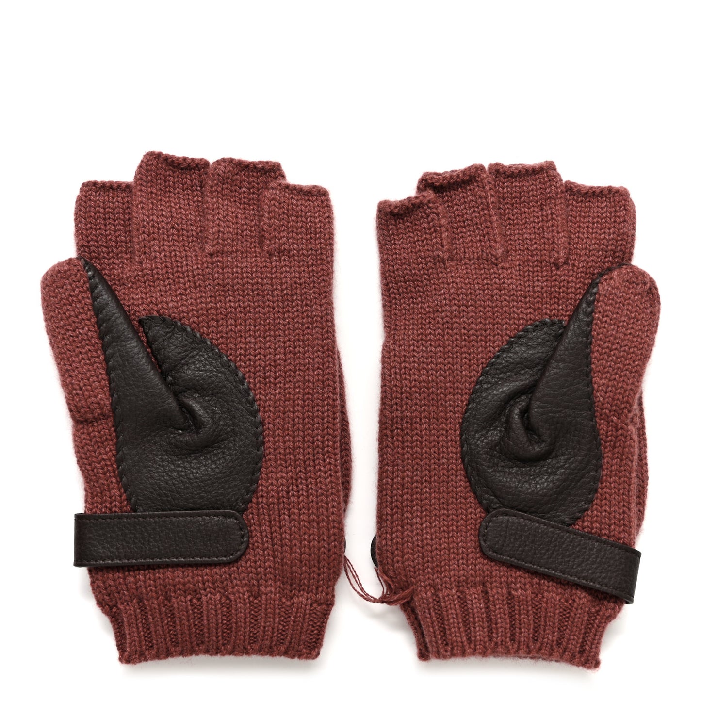 Cashmere Deerskin Baltimore Gloves M Rouge H Ebene
