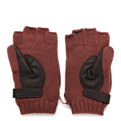 Hermes Cashmere Deerskin Baltimore Gloves M Rouge H Ebene 4 of 5