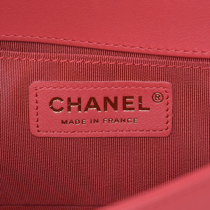 Chanel Calfskin Chevron Quilted Small Boy Flap Pink 6 of 7