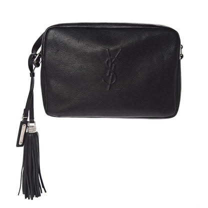 Saint Laurent Lambskin Monogram Small Lou Camera Bag Black 1 of 10