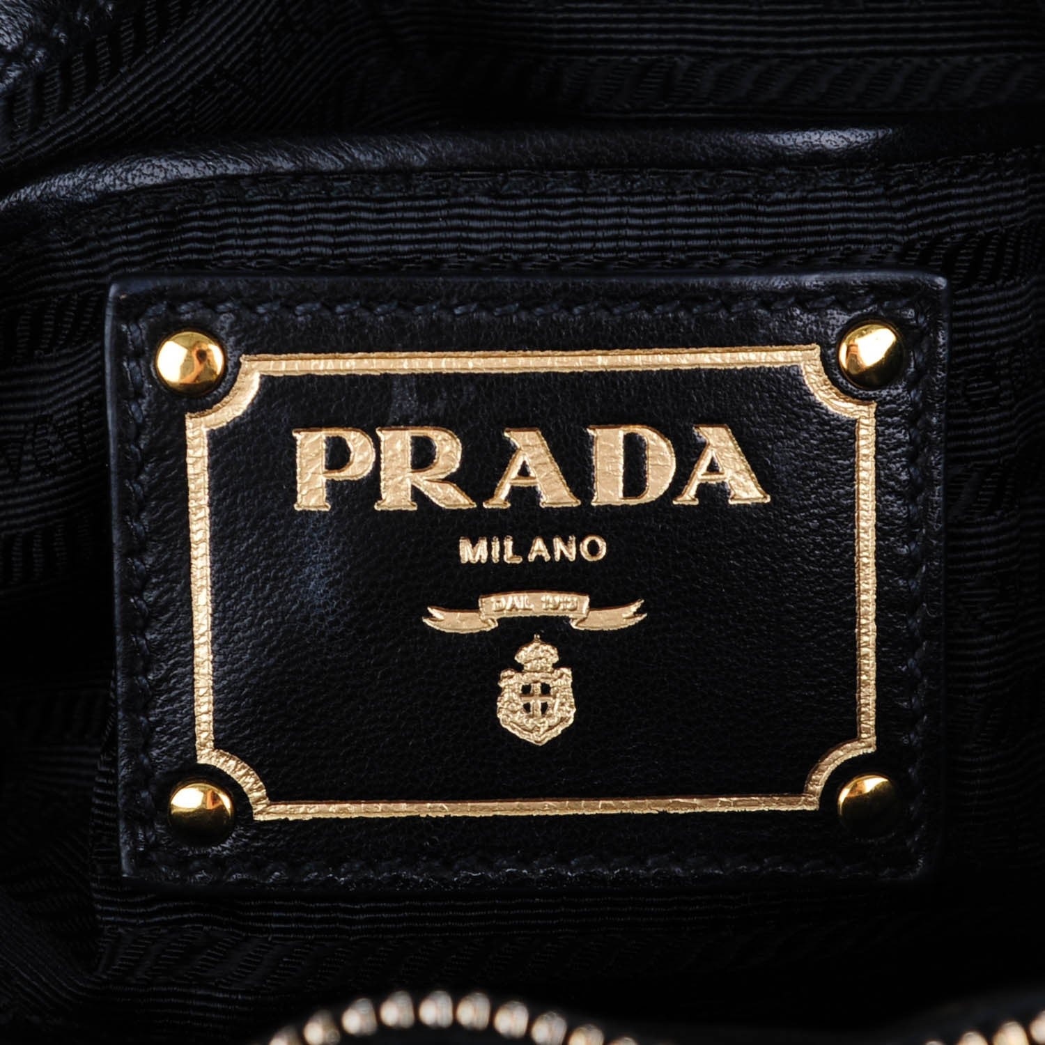 Prada Nappa Gaufre Tote Nero Black 6 of 8